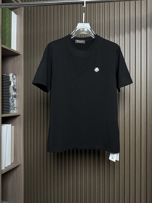 Loro Piana Soft and Durable Modal-Cotton Blend T-Shirt in Black, White, or Blue