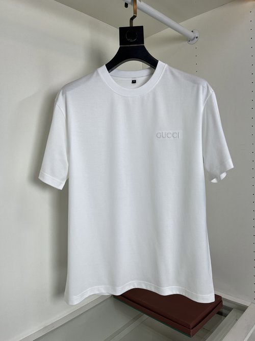 Gucci Classic Short Sleeve T-Shirt with Imported Embroidery