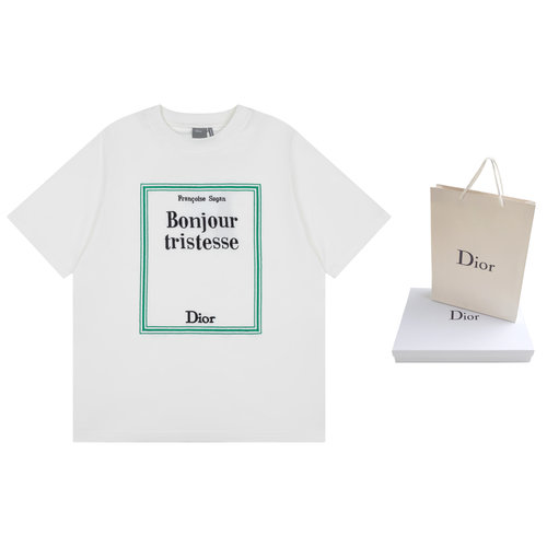 Dior Literary Cover-Inspired Embroidered T-Shirt