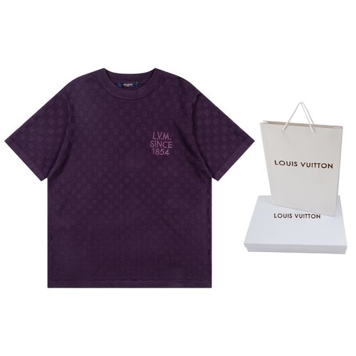 Louis Vuitton Custom Wool Blend Knit T-shirt with Embroidered Logo
