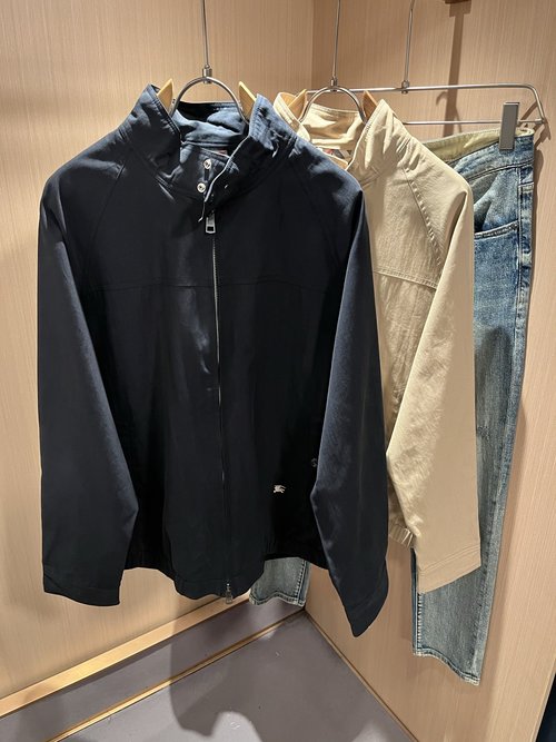 Burberry Cotton Memory Fabric Embroidered Jacket