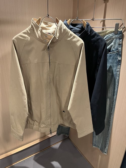 Burberry Cotton Memory Fabric Embroidered Jacket