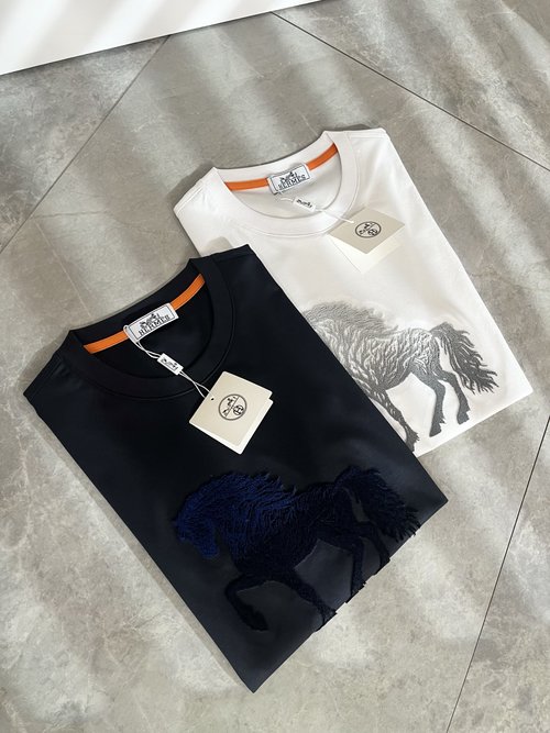Hermes Cotton Short Sleeve Logo Base Layer
