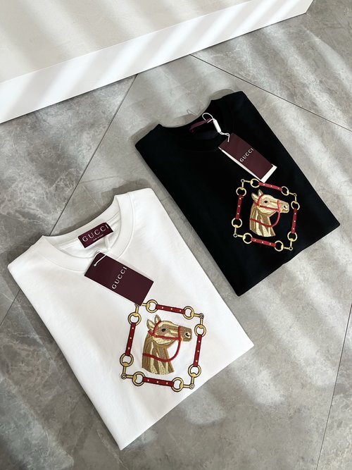 Gucci Cotton Round-Neck Short-Sleeve T-Shirt
