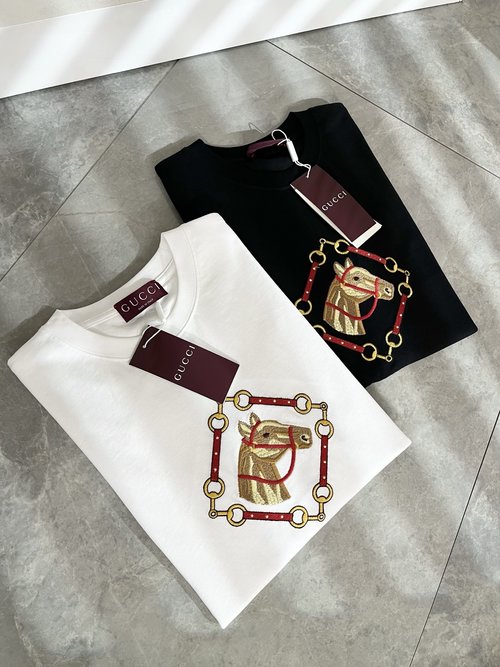 Gucci Cotton Round-Neck Short-Sleeve T-Shirt