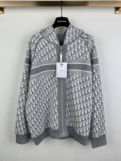 Dior Double-Faced Wool Sweater with Fine Knitting Craftsmanship