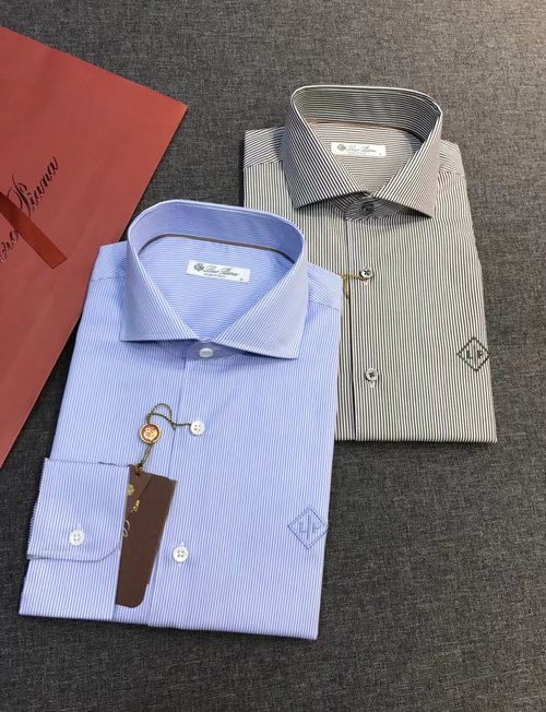 Prada Long-Sleeve Striped Shirt Made of Premium Fabric