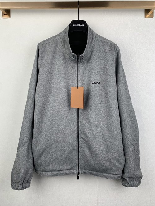 Zegna Microfiber Double-faced Brezza Jacket with Cashmere Blend