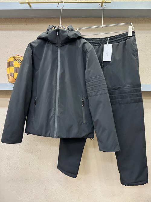 Thom Browne New Down Jacket and Pants Set, Stylish & Warm