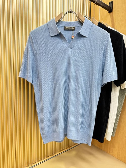 Loro Piana High - end Customized Collared Short - Sleeve Shirt