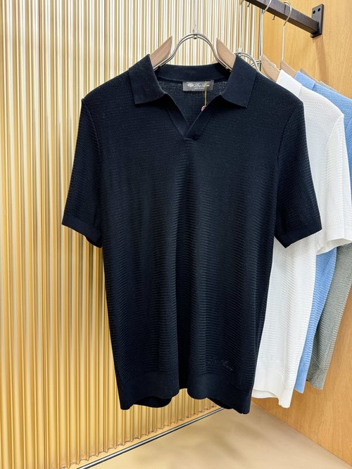 Loro Piana High - end Customized Collared Short - Sleeve Shirt