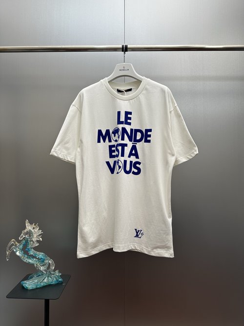 Louis Vuitton Short-Sleeve T-Shirt with Flock Print