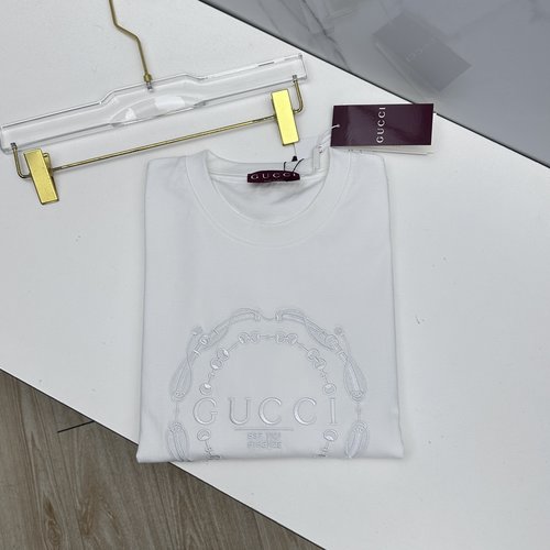 Gucci New Trendy Short - Sleeve Round - Neck T - Shirt