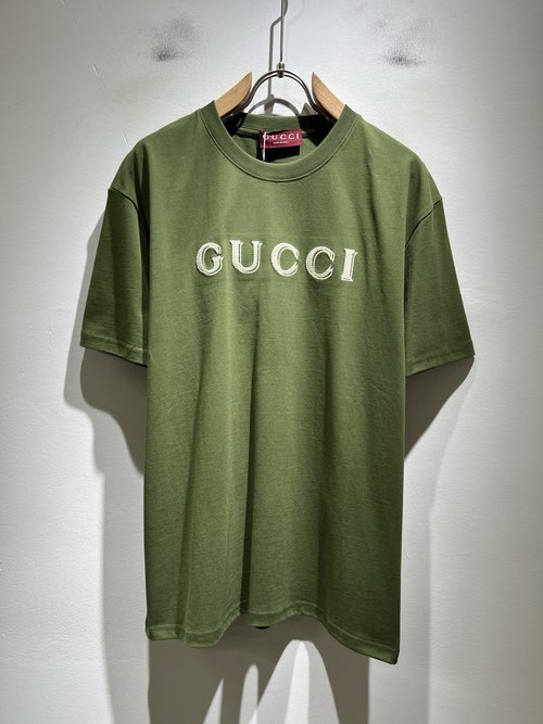 Gucci Cotton Short-Sleeve Round-Neck T-Shirt with Logo Embroidery