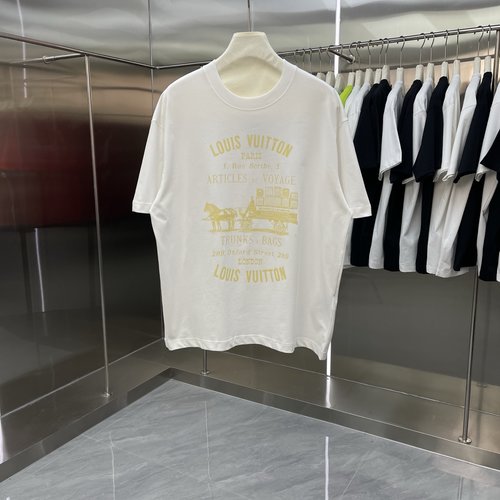 Louis Vuitton Red Horse - themed Printed Cotton T - Shirt