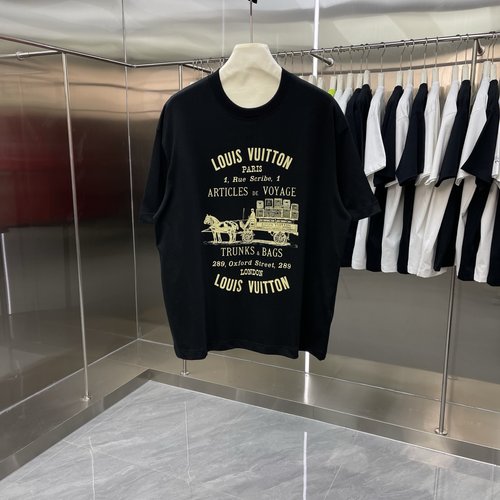 Louis Vuitton Red Horse - themed Printed Cotton T - Shirt