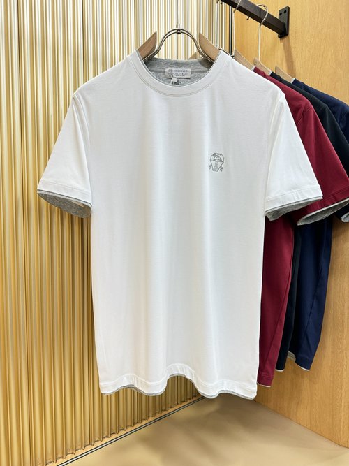 Brunello Cucinelli Premium Imported Short Sleeve in Fashionable Style