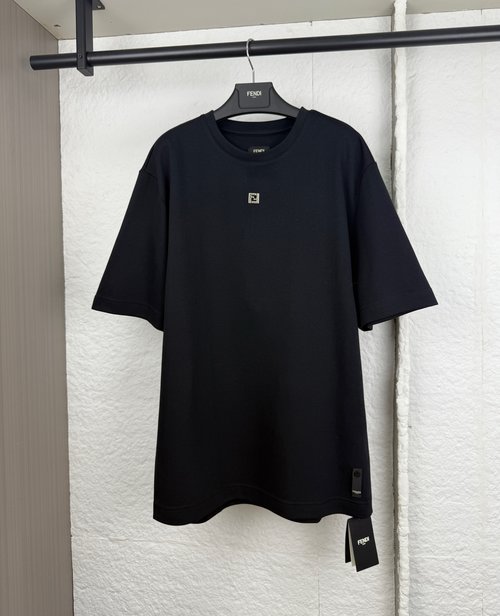 Fendi FF Appliqué Short-Sleeve T-Shirt