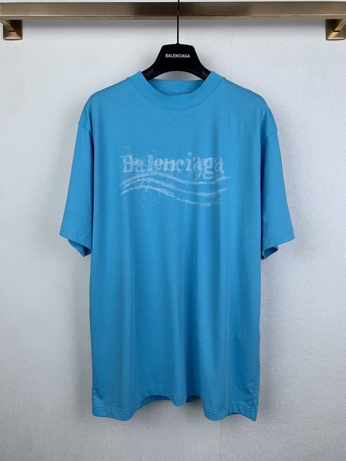 Balenciaga Fuzzy Coke Print Short Sleeve T-Shirt