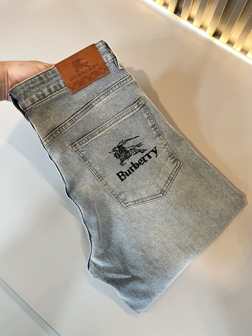 Burberry Classic Slim-Fit Jeans with Logo Waist Tag