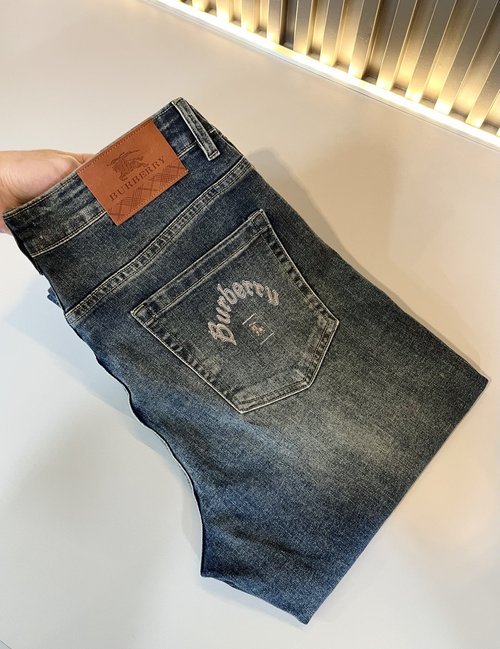 Burberry Classic Slim Jeans with Logo Waistband
