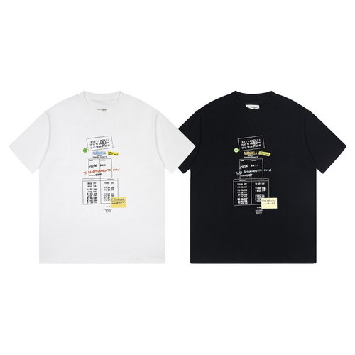 Maison Margiela Cotton T-Shirt with Library Seal Print