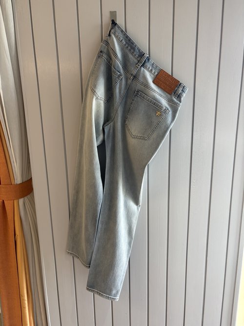 Fendi Soft Jeans with Luxury Cowhide Waist Tag