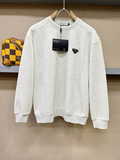 Prada Classic Logo Long-sleeved Sweatshirt