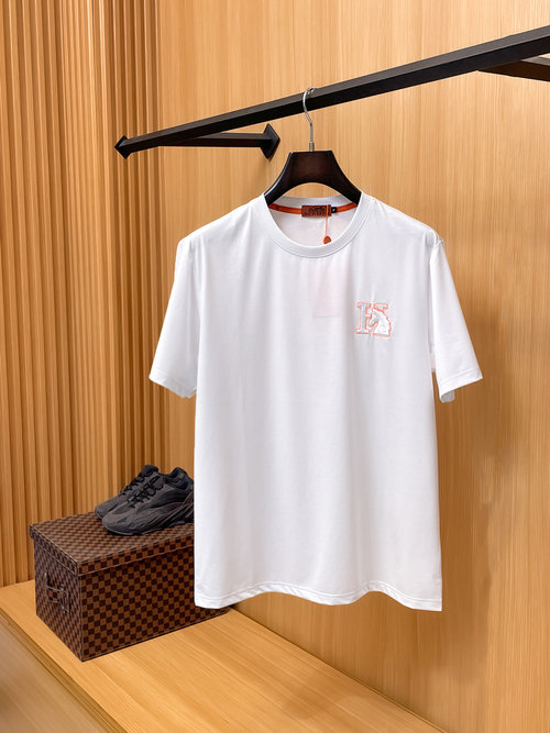 Hermes New Round Neck Short-Sleeve T-Shirt, Soft and Stylish