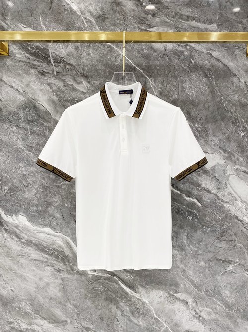 Louis Vuitton Polo Short Sleeve with Collar Lettering