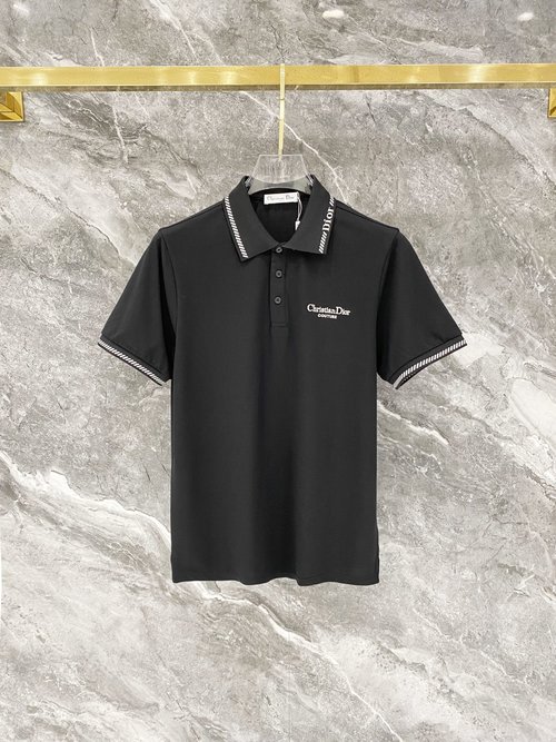 Dior Fitted Jacquard Embroidery Polo Short Sleeve, Luxurious Quality