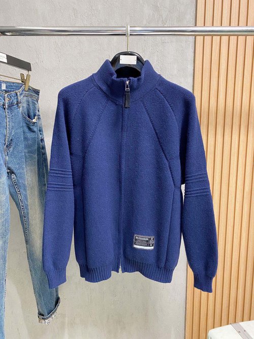 Dolce & Gabbana Classic Open-front Wool Sweater with Logo