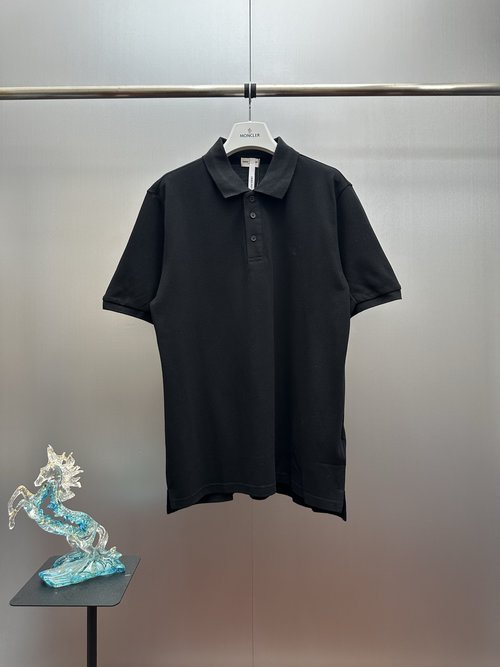 Yves Saint Laurent Classic Logo Embroidery Cotton Polo Shirt