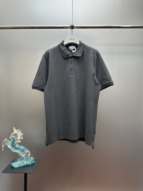 Yves Saint Laurent Classic Logo Embroidery Cotton Polo Shirt