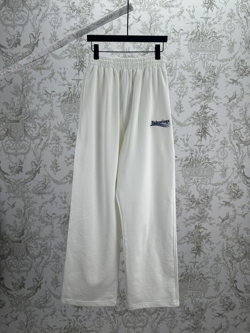 Balenciaga Sweatpants with Solid Logo Embroidery and Elastic Waist
