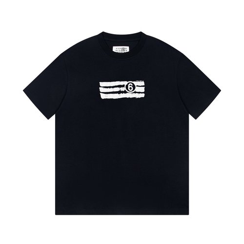 Maison Margiela Paint Graffiti Digital Short-Sleeve T-Shirt