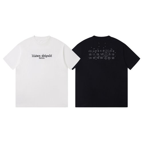 Maison Margiela Irregular Patch Embroidery Short-Sleeved T-Shirt