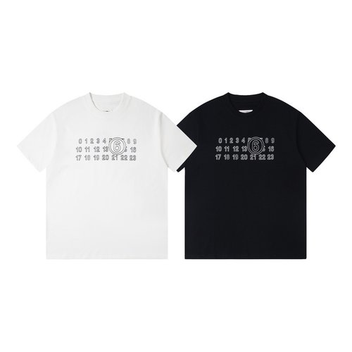 Maison Margiela Hollow Digital Print Short-Sleeve T-Shirt
