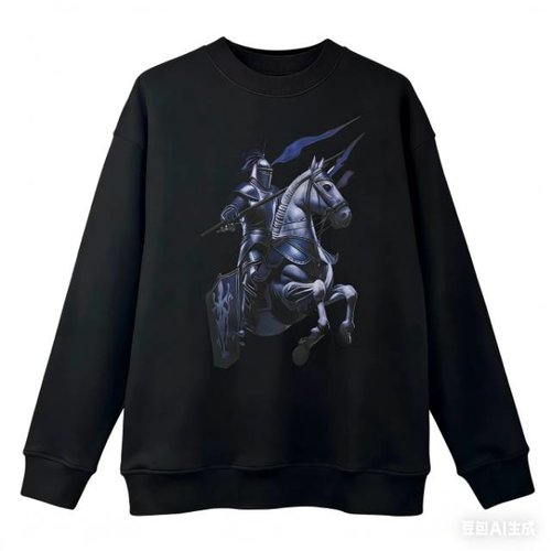 Burberry Printed Fleece Round Neck Sweatshirt, Non-deformable