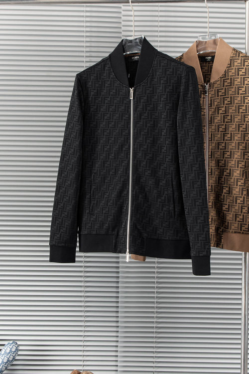 Fendi Jacquard Jacket with Double F Pattern