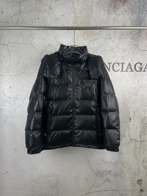 Prada High - end Down Jacket with 90% Down, Colorful Design