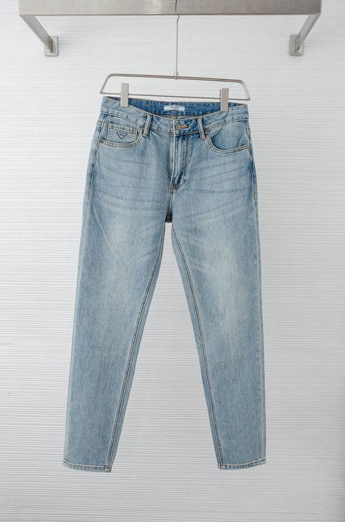 Prada Fashionable Straight-Leg Jeans with Premium Details