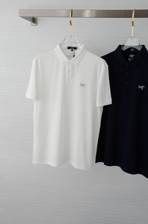 ArcTeryx Solid Color Short Sleeve Polo Shirt with a Luxury Look