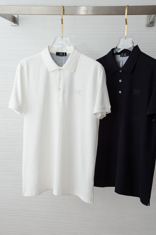 ArcTeryx Plain Short Sleeve Polo Shirt with a Luxury Look