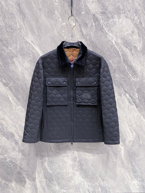 Burberry Anti-wrinkle Checked Cotton Jacket