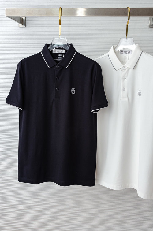 Brunello Cucinelli Plain Short Sleeve Polo Shirt with a Luxury Look