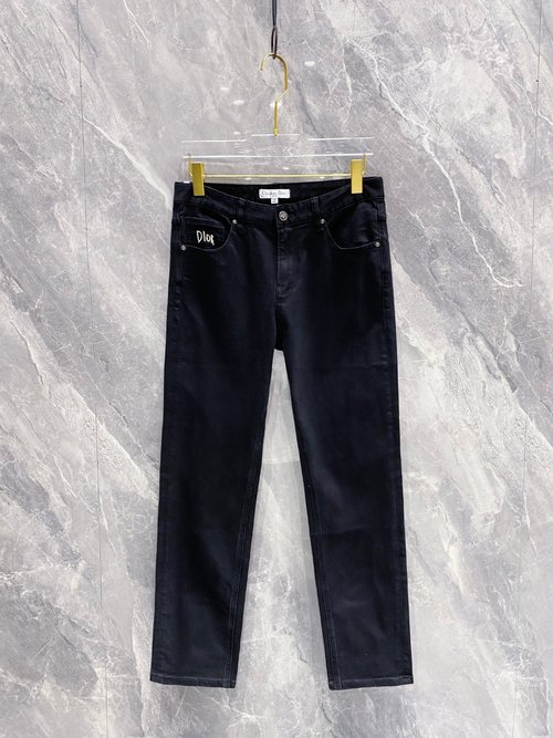 Dior Heavy-Duty Washed Comfortable Jeans