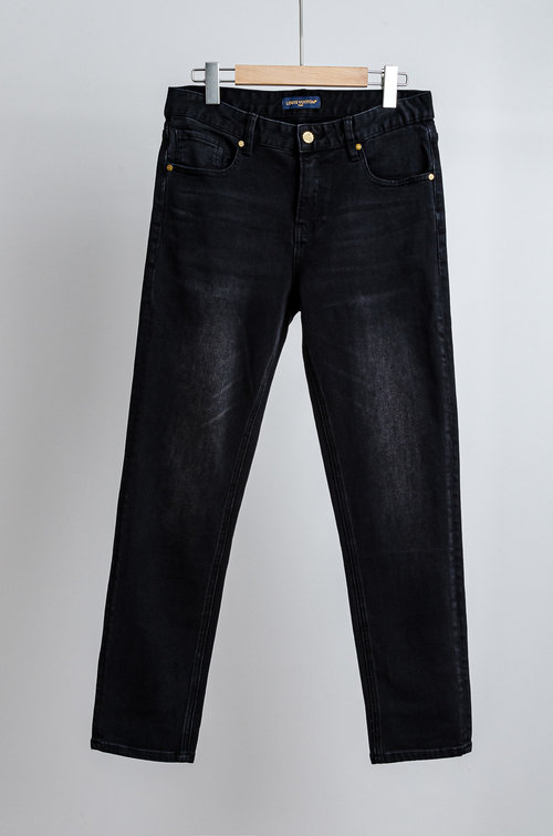 Louis Vuitton Fashionable Straight-fit Jeans with Fine Details