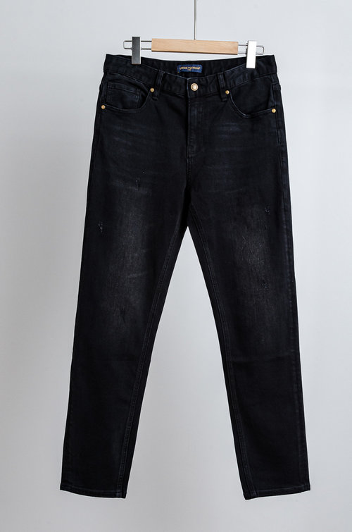 Louis Vuitton Stylish Straight-Leg Jeans with Premium Details