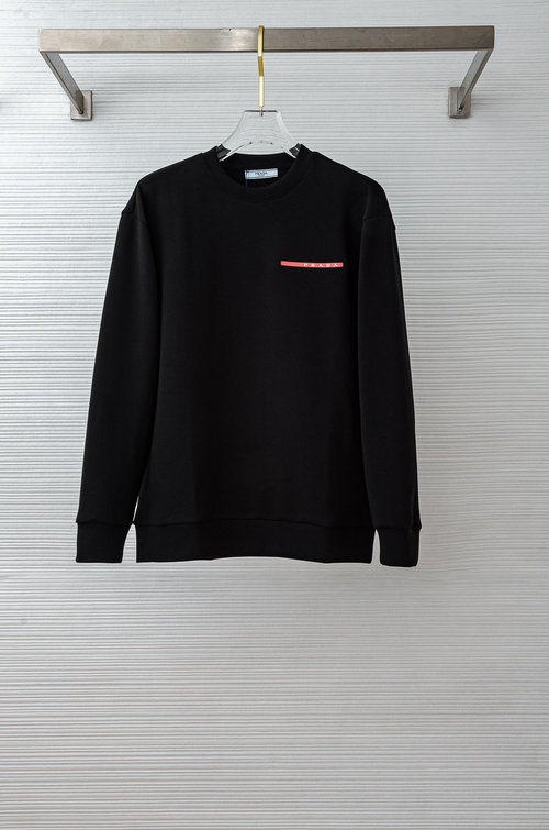 Prada Comfortable Round-Neck Long-Sleeve Pullover